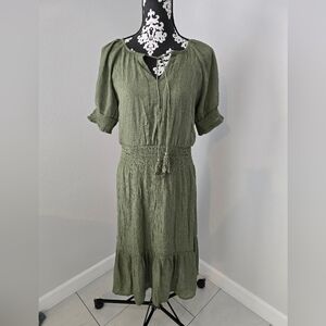 Luxology Elegant Green  Dress for Versatile Style size M